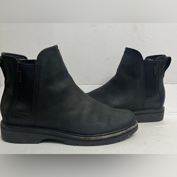 ROOTS JUNCTION CHELSEA LEATHER BOOTS WOMENS Sz 7 BLACK COLOR - Picture 8 of 17